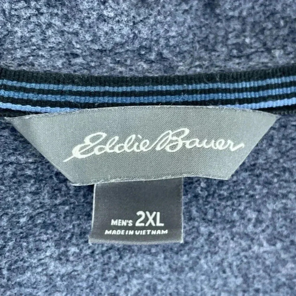 Eddie Bauer Sweatshirt Hoodie Mens 2XL blue 0361 - Picture 2 of 6